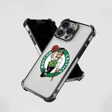 El Duende de la Suerte con el logo verde de los . Esta elegante funda es compatible con Samsung, Apple, VIVO, OPPO, , Transsion, ,  y Honor. Fabricada en silicona TPU, ofrece protección contra golpes y caídas, además de una sensación superior. Es un regalo ideal para familiares, amigos y seres queridos, y una opción perfecta para San Valentín y Año Nuevo. - Negro - Ver 6