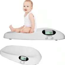 BASCULA DIGITAL PARA BEBE PEDIATRICA - Excelente opción para saber el peso de tu bebe en caso de alguna enfermedad - Ligera y Compacta para poder trasladar - SOPORTA HASTA 20 KG - Blanco - Ver 4