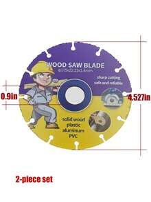 0.9in Inner Hole Alloy Wood Saw Blade, Cutting Without Jamming, Cutting Template Cabinet Board, Fast Cutting Speed, Two Specifications Of 125mm And 115mm, And Efficient - Alloy Wood Slices - View 10