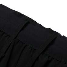 Nike Women's Soft Woven Pants, AS W NK TEMPO DF MR 7/8 PANT, Minimalist Comfortable Lightweight Everyday Wear Trousers HV5765-010 - Black/Silver - View 3