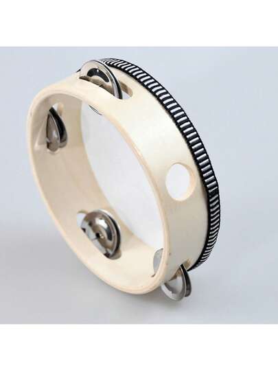 1 pieza Tambor de mano de madera - Tambor de ritmo musical, instrumento de percusión adecuado para fiestas y karaoke