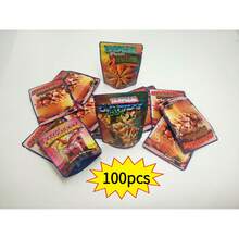100pcs 3.5g Mylar Bags |     Exotic, Gift, Storage, Ziplock, Party Packs, Zipper, Resealable Bags |     Suitable For Christmas, Halloween, Event Party |     Style 96, Made Of Polypropylene. - 100 CÁI - Xem 2