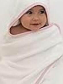 Toalha Comfort Power Sec com Capuz – Extra Macia, Alta Absorção e Hipoalergênica - Rosa Bebê - Visão 2