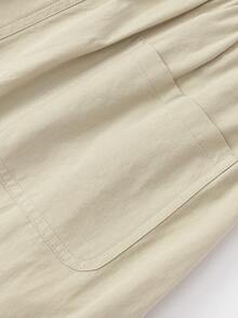 Balabala Tween Girl Curved-Leg Pants, Boys & Girls, Street Style Long Pants Summer 2026 - Light Khaki - View 5