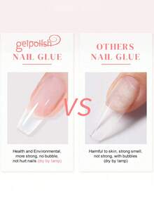 15毫升美甲胶水，适用于透明甲片和透明按压式美甲，持久耐用，可用于美甲修补、沙龙美甲DIY，在家即可使用，需UV灯固化。 - 1 Set - 查看 2