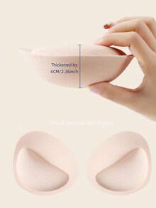 女士加厚聚拢文胸 - 加厚衬垫，更深邃乳沟，无缝设计，防凸出透气婚纱海绵罩杯，文胸及文胸垫配件，柔软衬垫 - 杏色 - 查看 5