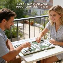 Bookshelf Style Board Game (Skate Hockey), Portable Book-Shaped Skate Hockey Game - Mint Green - View 6