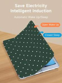 Polka Dot & Minimalist Pattern Tablet Protective Case, Compatible With  9.7/10.2/10.5/10.9/12.9/Pro 11 (10th Gen), Galaxy Tab S6 Lite 10.4", Kindle Paperwhite 12th Gen (2024), Kindle 11th Gen (2022), Offers Soft Shock-Proof Protection, Supports Smart Stand/Auto Wake/Sleep Function - 多色-10 - 查看 4