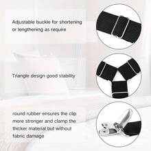 Triangle Bed Sheet Fastener, Adjustable Elastic Sofa/Bed Sheet Clip, Tablecloth Fixing Strap, Anti-Slip Bed Sheet Buckle, Christmas Gift - Multicolor - View 5