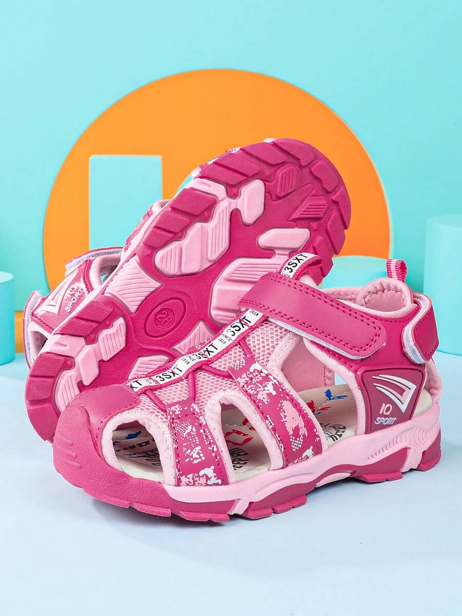 Sandalias deportivas de senderismo ligeras de punta cerrada para verano y actividades al aire libre - Rosa Fucsia - Ver 1