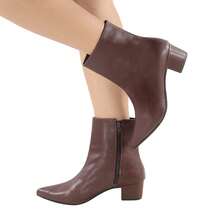 Women's Over-The-Knee Boot With Low Block Heel - Elegant - 咖啡棕 - 查看 7