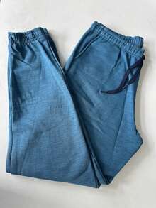 Men's Plus Size Jogger Sweatpants In Flannel Fabric With Pocket | Warm, Plus Size Men's Pants - KELUAR - View 6