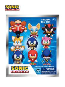 Sega 1个世嘉官方授权索尼克神秘盲袋夹子钥匙扣，随机一个索尼克和塔尔斯或其他角色，刺猬索尼克3D动漫角色系列盲袋钥匙扣，周年纪念、圣诞节、万圣节礼物，送给家人朋友 - 彩色 - 查看 12