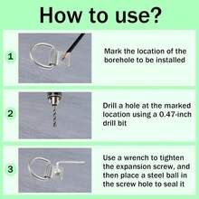 Anclaje de  antirrobo para cerradura de cadena de bicicleta, anclaje de tierra de  resistente en el piso o par - como en la foto - Ver 5