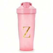 600ml/20oz Shaker Protein Bottle Powder Shake Cup Initials A To Z Pattern Water Bottle Plastic Mixing Cup Body Building Exercise Bottle Cup ON Fitness Cup Large-Capacity Plastic Cup - Letter - View 12