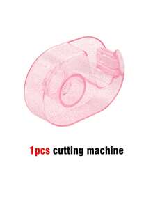 1/2/5/6pcs - Eyeliner And Eyelash Extension Tape With Tape Dispenser - Breathable Eye Shadow Protection Stickers, Tape Cutter, Eyelash Extension Tape, Invisible Eye Makeup Application Tools, Create A Perfect Makeup Look, Makeup Tools - Pink - View 8