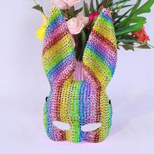 Diamantenbesetztes, farbenfrohes Kaninchen