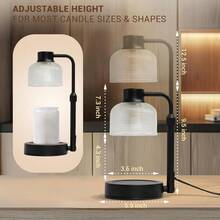 jjytKLL Lámpara calentadora de velas con temporizador: alos de cumpleaños para mueres mamá - alos de inauguración de la casa nueva ración  ogar - calentador de cera para velas de cristalLámpara aromática - como en la foto - Ver 4