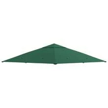 Outsunny Tetto di Ricambio 3x3m, Telo Sostitutivo per Gazebo da Giardino in Poliestere con Foro di Ventilazione - verde - Visualizzare 3