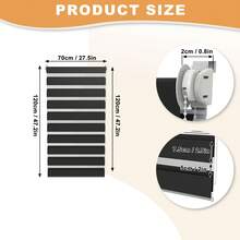 Zebra Blinds, Blackout Roller Blinds, Window Blinds, Balcony Door Blinds, Duo Roller Blinds, Double Blinds, No Drilling Required, Clip-On Roller Blinds - 1PC - 查看 35