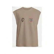 Set Of 3 Corinthians Unisex Tank Tops With Team Print - Casual Style - Màu be - Xem 3