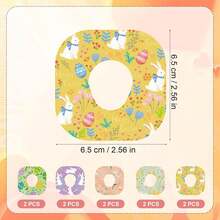 10uds Parches Adhesivos para  G7, Estilo Pascua Transpirables Impermeables Compatibles con  G7 (5 Estilos) - 10 - Ver 6