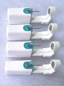 Female Painless Pierce Ears Artifact, 4mm White Diamond Earrings Can Be Pierced At Home - White - View 8