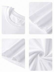 两件套女士圆领长袖T恤套装，美式辣妹风格，新款豹纹印花和字母图案，适合春秋季节，时尚百搭修身短款上衣 - 白色+黑色 - 查看 7