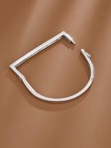 1pc Minimalist Letter D Design Cubic Zirconia Inlaid Women Bracelet - Multicolor - View 6