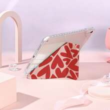 1个带笔槽的多角度磁吸支架保护套，支持自动休眠/唤醒功能，可爱平板电脑保护套，兼容Pro/Air/三星Galaxy A9/S9/S7/S10+/小米Pad/5/6/7 - 彩色 - 查看 10