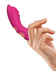 Finger Vibrator, Adult Sex Toy, Suitable For Women, 10 Vibration Modes, Fingertip Vibrator, Bullet-Shaped Nipple G-Spot Clitoral Stimulator, Rechargeable Clitoral Vibrator, Couple's Sex Toy, Sexy Adult Toy Game - Purple - View 1