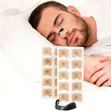 60 قطعة من مشابك الأنف المغناطيسية، علاج فعال لхрап - أداة مساج مساعدة على التنفس فائقة القوة | قماش غير منسوج غير مهيج | تحسين النوم، مضاد طبيعي للхрап | هدية مثالية للأزواج والذين يعانون من храп (عبوة 15/30 قطعة، أبيض/أسود)، نوم طبيعي، منتج نوم عالي الجودة - متعدد الألوان - مشاهدة 11
