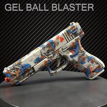 QICOOCIQ Shooting Toy Gel Ball Blaster, Fully Manual Outdoor Toy Model Without Charging, Suitable For Backyard Games,Gift(Without Water Beads) - Blue - View 8