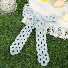 1pc Knitted Floral Headband/Hair Scarf - Multicolor - View 10