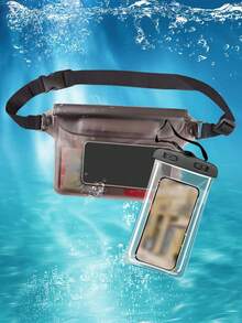 Waterproof Waist Bag, Outdoor Waterproof Bag, EVA Swimming Waist Bag, Waterproof Phone Storage Bag, Lightweight Sealed Zipper Pouch - Suitable For Hiking, Travel, Beach, Outdoor, Boating, Kayaking, Swimming, Camping, Picnicking And Other Activities - Beach Waist Pack, Ideal For Outdoor Water Sports, Beach Party, Valentine's Day, Mother's Day, Independence Day, Thanksgiving - Black - View 14