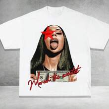 [Soft 100% Cotton] Mariahh The Scientistt  Star Red T-Shirt, Music Graphic T-Shirt, Classic Cotton Fabric Tshirt, Menswear Top Love Medium Streetwear, Gift For Her &Amp; Him - White - View 1