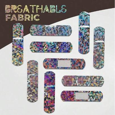 1 boîte/set - 100 pièces/20 pièces de bandages hémostatiques respirants, bandages imperméables à haute élasticité, rubans de premiers soins, bandages de premiers soins, bandages pour sports de plein air, trousse de premiers soins pour soins personnels