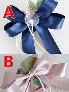 1pc Rose Fabric Decorative Flower, Suitable For Wedding, Car Rearview Mirror, Door Handle, Chair Back Etc., With Suction Cup, Valentine's Day Gift - Multicolor - View 12