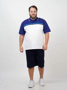 Men's Basic And Casual Polo Shirt - 白色 - 查看 8