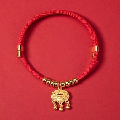 Adjustable Chinese Style Pet Necklace, Colorful Handmade Woven Cat Pendant Collar, Non-Tight Pet Necklace Suitable For Small Cats And Dogs