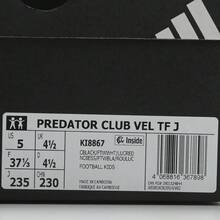 Adidas Giày bóng đá/bóng bầu dục cổ thấp PREDATOR CLUB VEL TF J dành cho bé trai KI8867 - Đen và trắng - Xem 6