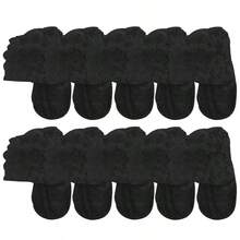 1/5/10 Pairs Socks Women's Lace Transparent Lolita Invisible Summer Autumn Thin Non-Slip Short Ankle Black Low Cut Boat Sock - Multicolor - View 13