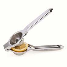 1 pieza Exprimidor de limón de acero inoxidable con función de prensa manual, exprimidor de naranja y limón multifuncional, herramienta de cocina para hacer bebidas frescas y deliciosas - Multicolor - Ver 6