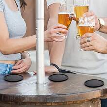 Posavasos redondo de silicona aislante del calor, posavasos minimalista, tapete antescaldaduras para taza de té, posavasos resistente al calor - Multicolor - Ver 11