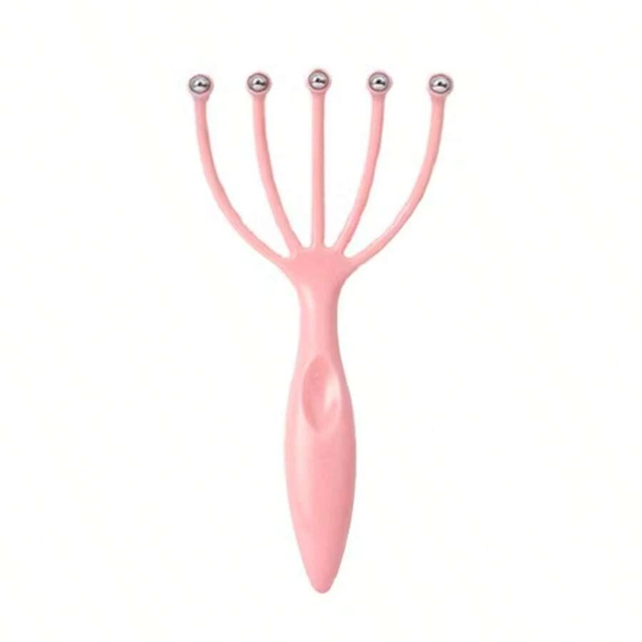 Scalp Massager Hand Held Portable Head Massager For Female SPA Relaxation & Stress Reduction For Home, Office And Travel Use Wet And Dry - Black Black - 查看 1