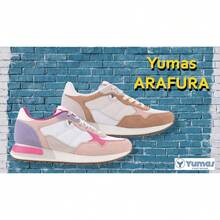 YUMAS Women's Casual Leather Sneakers With Comfort Insole, Spring/Summer, Shipping In 24 To 48 Hours - 粉色 - 查看 4
