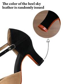 Women's Latin Dance Shoes, High Heel Dance Sandals, Salsa Dance Performance Shoes, Ballroom Dance Shoes, Party Dance Shoes - Mustard Yellow - View 7