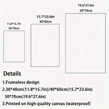 1 Stück rahmenloses Leinwand-Poster mit witzigen Zitaten, minimalistisches Typografie-Wandkunstdekor, geeignet für Küche, Esszimmer und gemütliche Heimdekoration - Einfache Handschrift - Übersicht 5