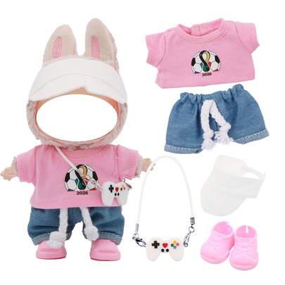 Mini Game Console Model Pendant Decoration Set For Clothes/Hats, Gift For Labubu, Holiday/Birthday Gift (Excluding Plush Doll)