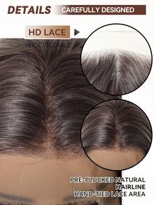 16-Inch Long Ombre Medium-Length Silver Hair With Soft Waves Layered Wig Synthetic Natural Looking Wigs Lace Front Wigs 13*4 Hand Woven Lace Chemical Fiber Hair Daily Daily Imported Silk Party Wedding Music Festival Halloween Gift - Ombre - View 9